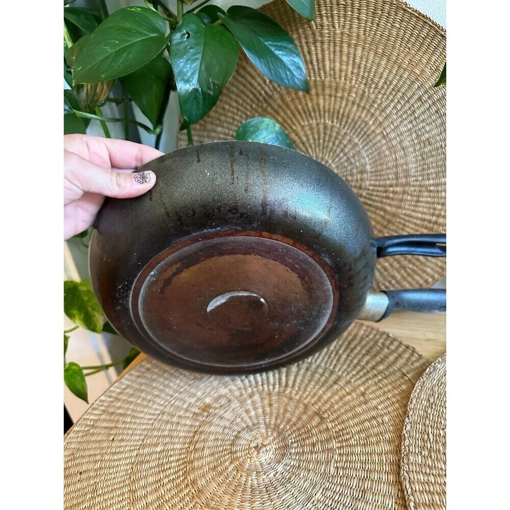 Two piece Vintage Used Kitchen cooking pans